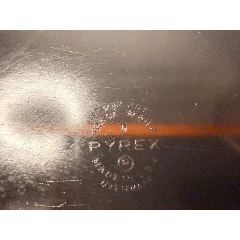 Vintage Pyrex 232 2QT Clear Glass Rectangular Baking Dish Casserole Pan 12x7x2